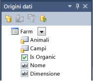 Data sources window