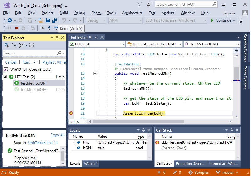 Test Win10 IoT Core