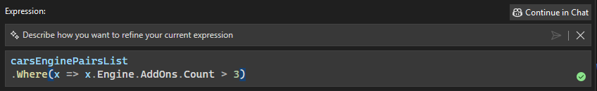l'espressione modificabile inline di GitHub Copilot