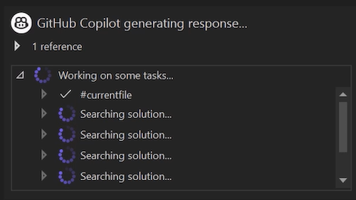 Chiamata alla funzione Copilot di GitHub