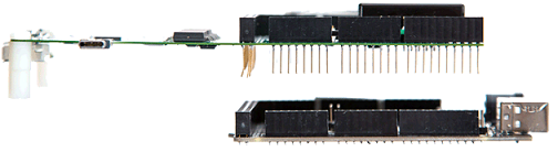 Immagine che mostra come allineare i pin dell'Type-C USB ConnEx.