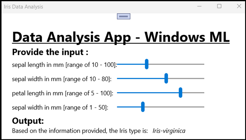Classificazione riuscita nell'app