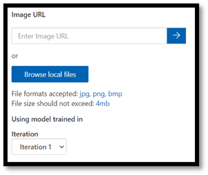 Selezionare l'immagine per il test