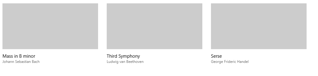 esempio di immagine rettangolo e griglia di testo