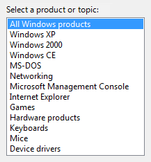 screenshot dell'elenco disorganizzato