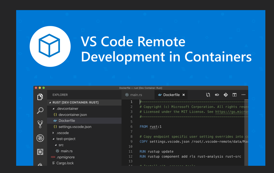 grafica del contenitore remoto di VS Code
