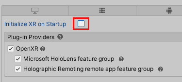 Screenshot della finestra Gestione plug-in XR con l'opzione 