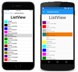 Esempio di ListView Esempio di ListView
