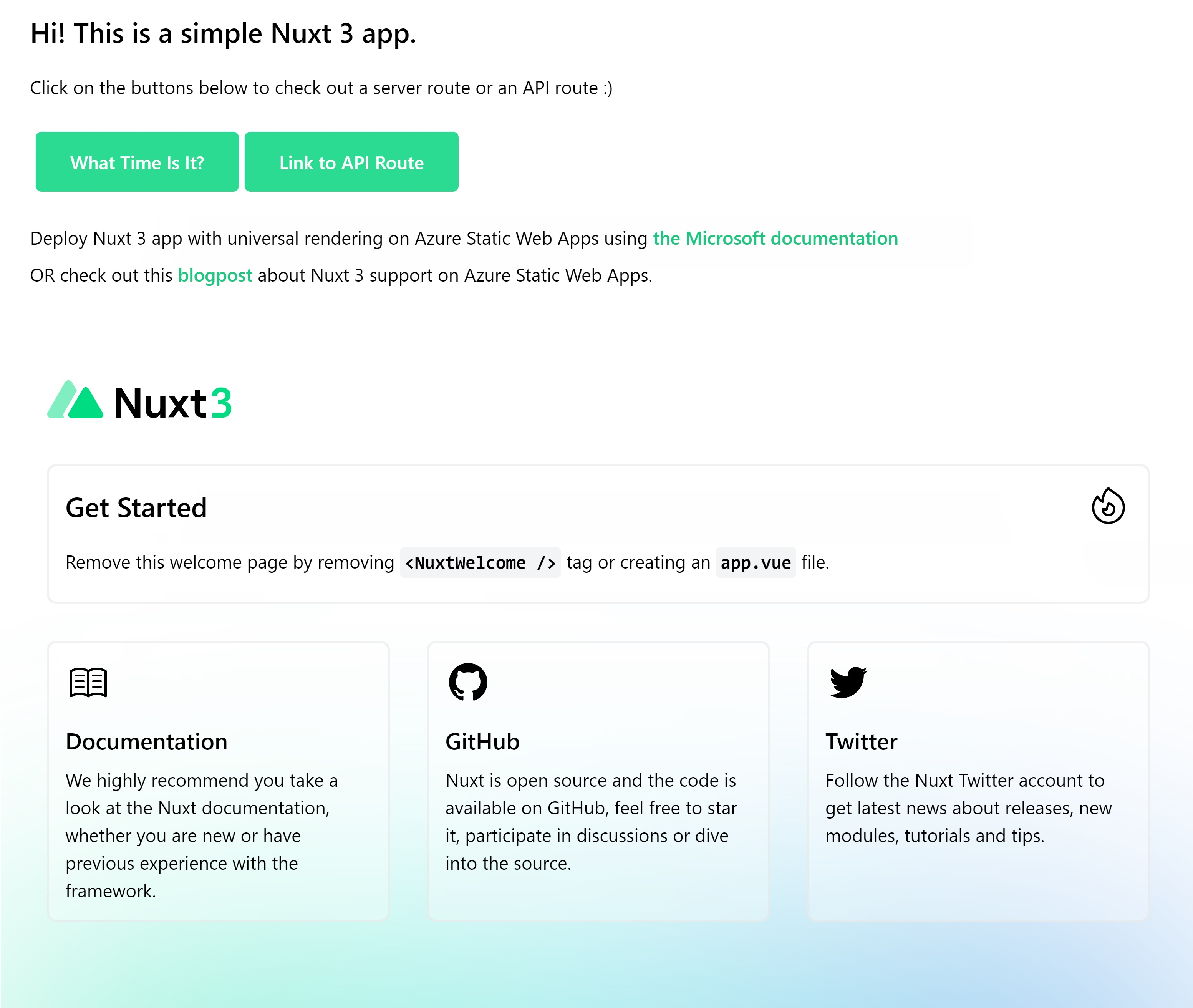 アプリ Nuxt.js 開始する