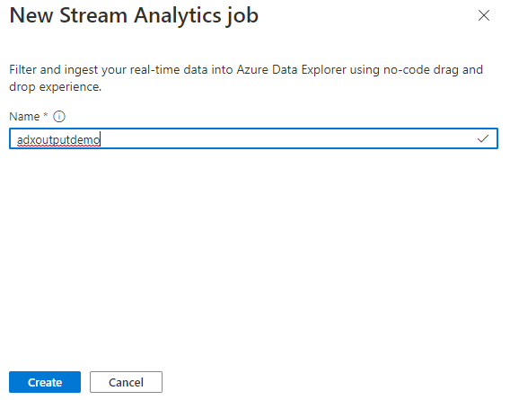 ジョブ名の入力場所を示すスクリーンショット。