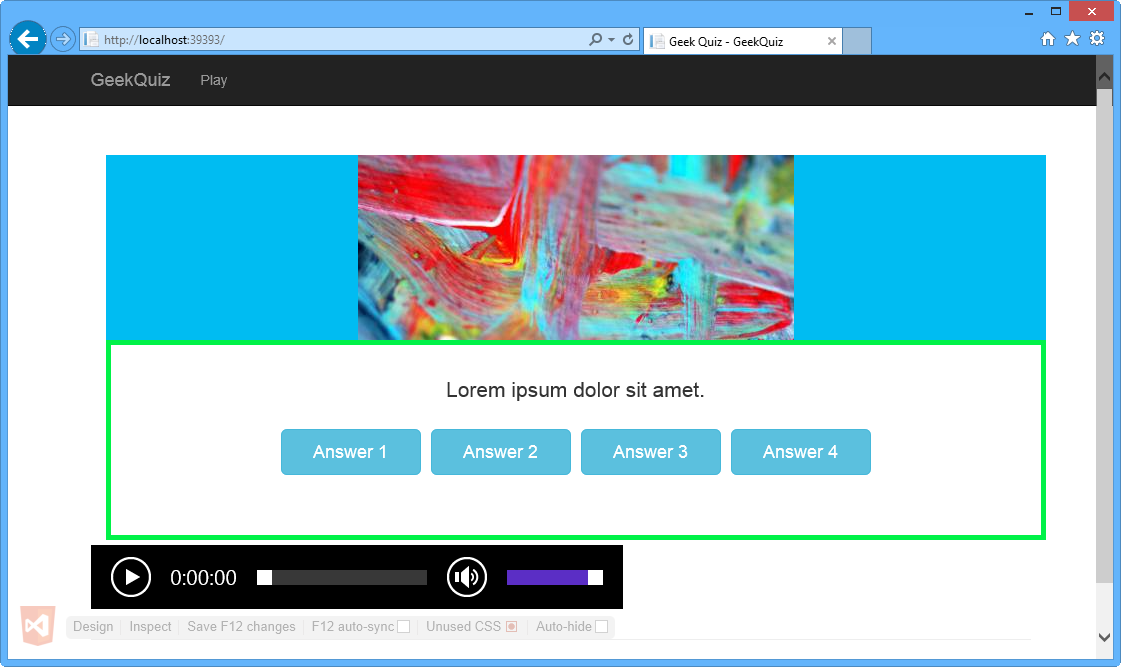 Internet Explorer のオーディオ プレーヤー Internet Explorer
