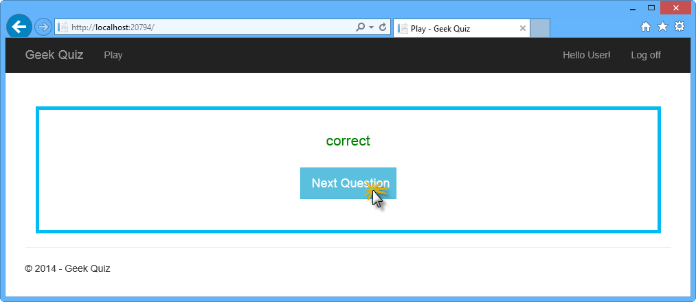 次の質問を要求