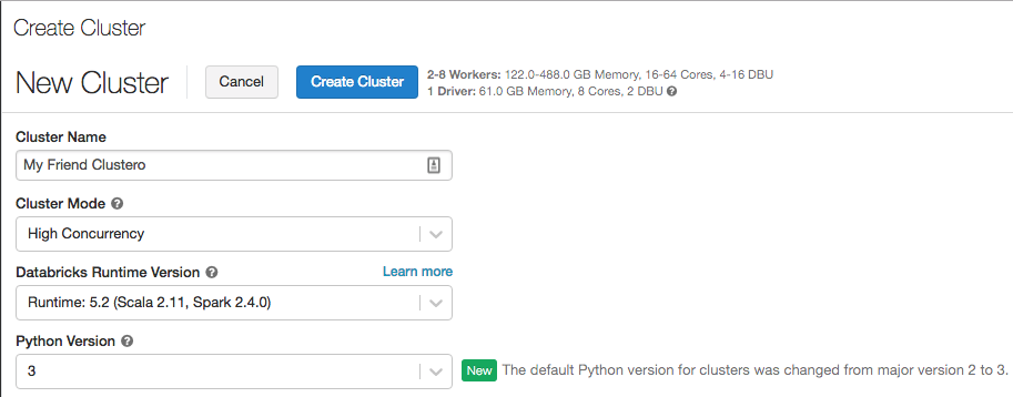 既定の Python バージョン
