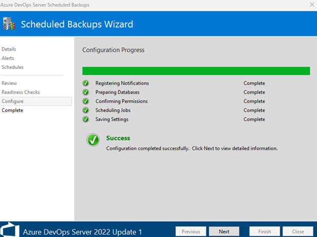 すべてのチェックが成功したことを示すスクリーンショット。