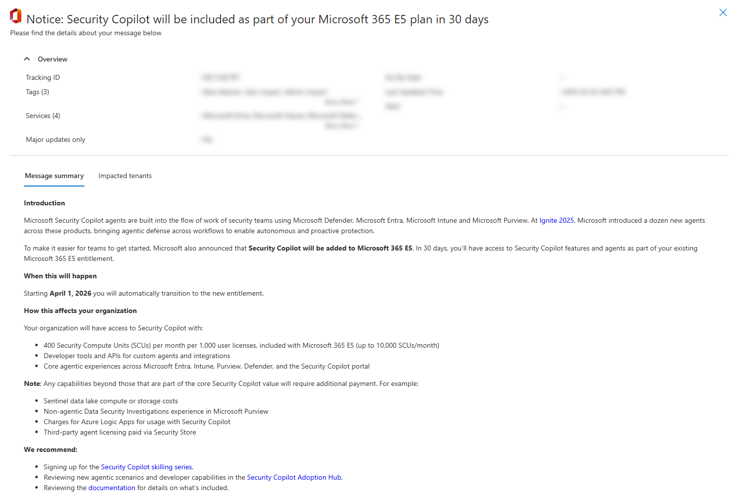 メッセージ センターの投稿メッセージの画像