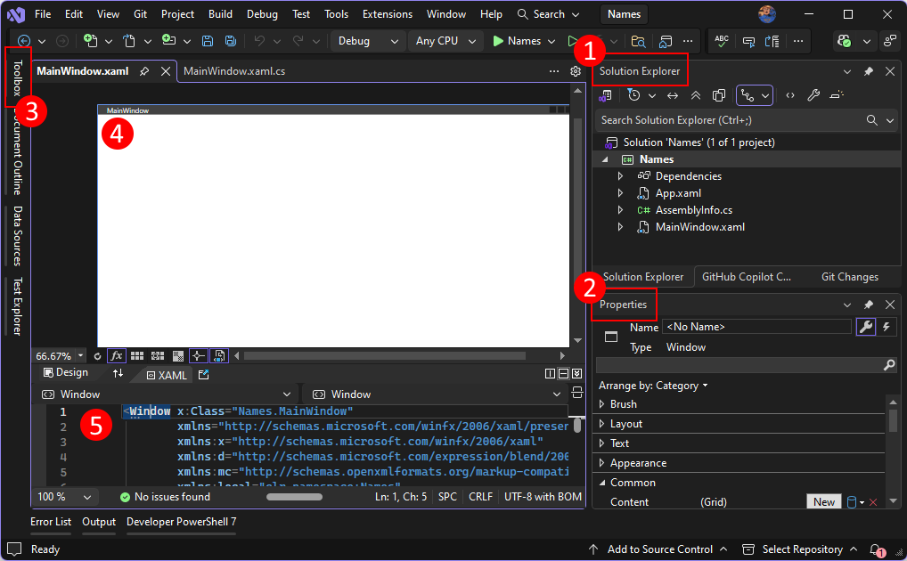 .NET 用のWPFプロジェクトを作成するときに知っておくべきVisual Studio 2026の重要なコンポーネント