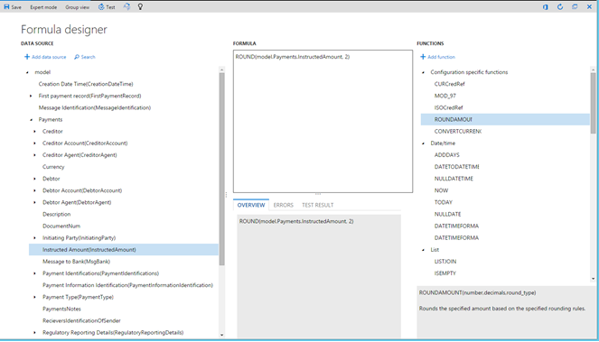 電子レポート構成インターフェイスのスクリーンショット。