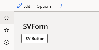 最初に追加されたときに表示される新しいボタンのスクリーンショット。