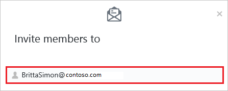 [ユーザーの招待] を示すスクリーンショット。