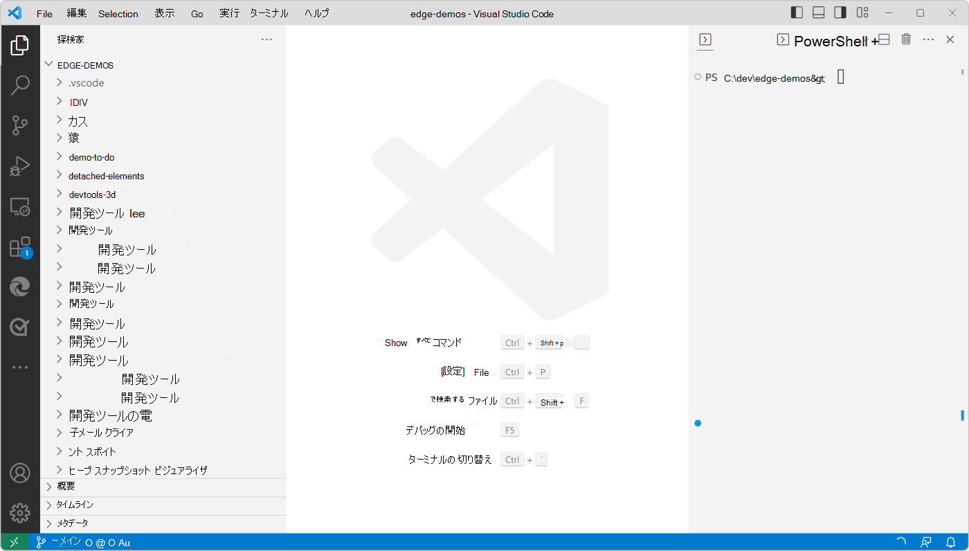 Visual Studio Code、ソース コードを使用してセットアップする