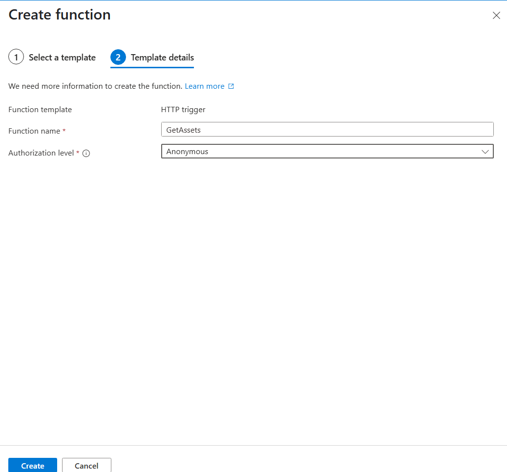 HTTP トリガーを作成する