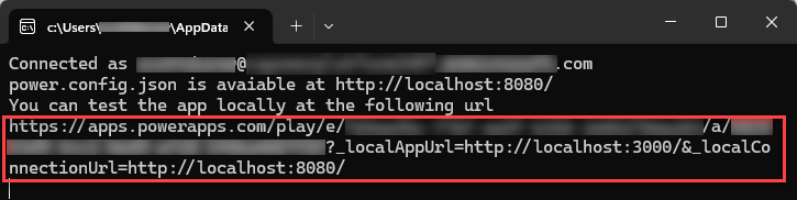 アプリの URL と状態を含むコード アプリ コンソールのクライアント ライブラリ