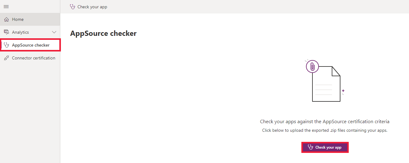 AppSource チェッカー AppSource チェッカー。