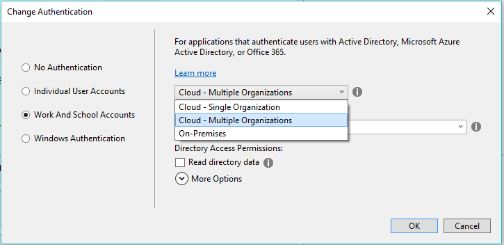 ASP.NET MVC 認証の変更ダイアログ.