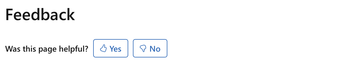 記事のフィードバックのスクリーンショット。