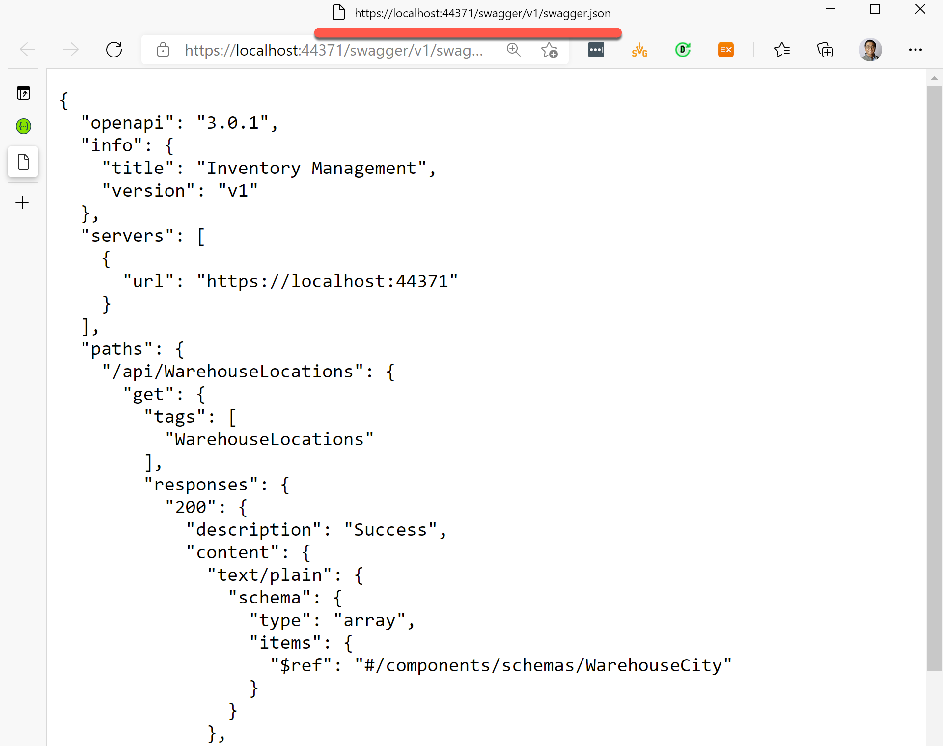 OpenAPI ドキュメント。