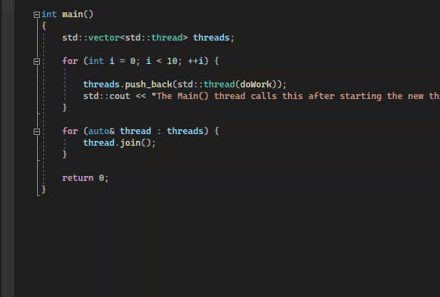 [カーソルまで実行] を選択し、F11 キーを押したことを示すアニメーション。