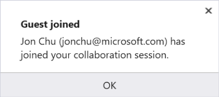 Visual Studio の参加通知