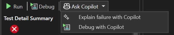 debug with GitHub Copilot