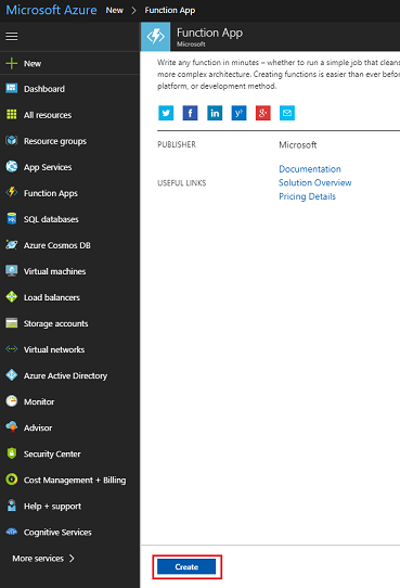 関数アプリ情報