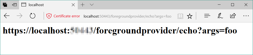 デバイス ポータルの応答メッセージ