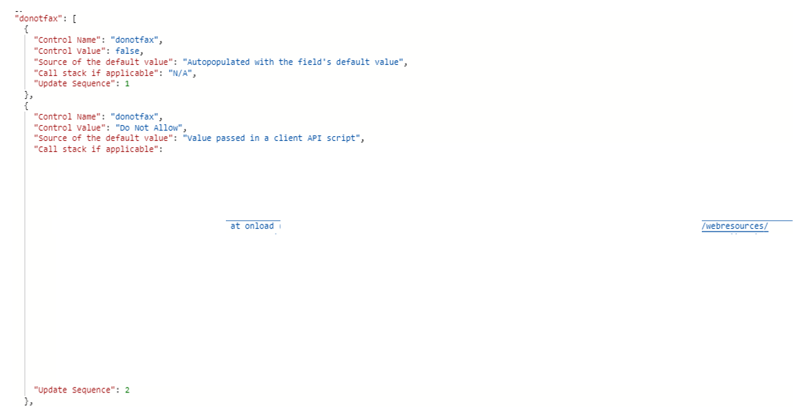 Control value before Control value before