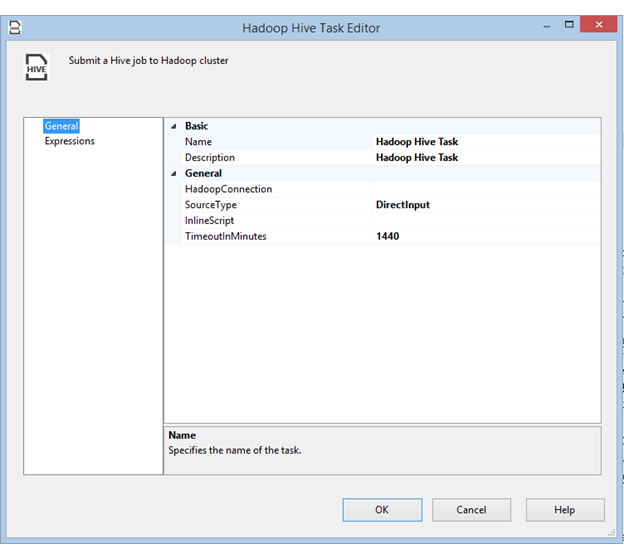 Hadoop Hive Task Editor Hadoop Hive Task Editor