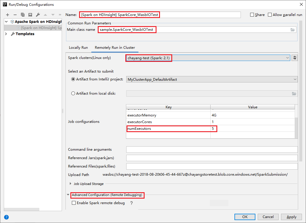 Debugconfiguraties uitvoeren in IntelliJ.