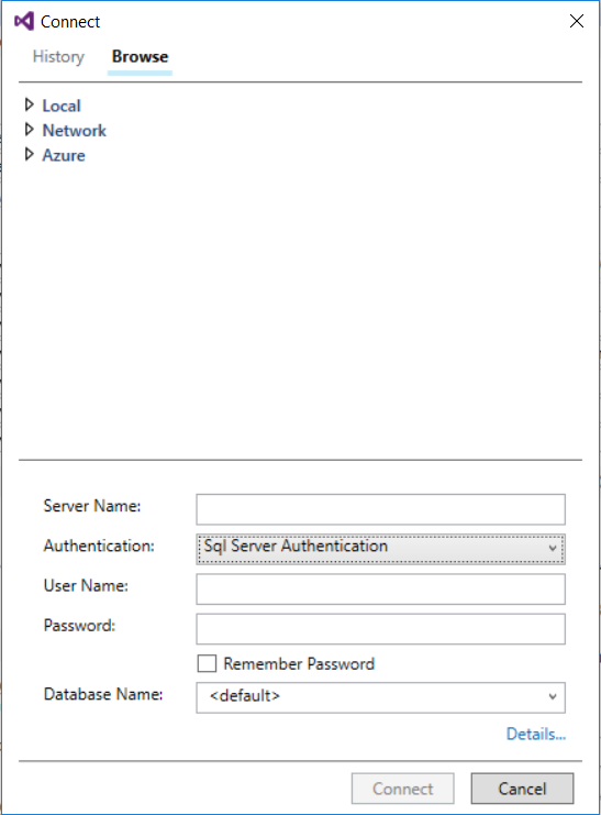 Verbinding maken met server