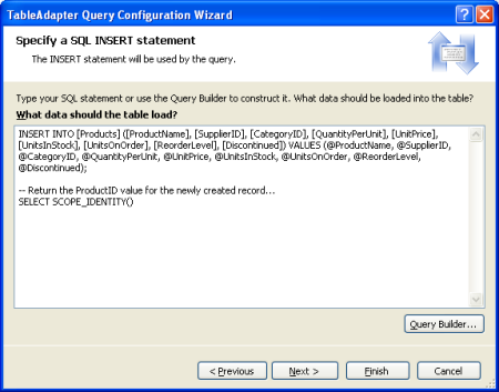 De query uitbreiden om de SCOPE_IDENTITY() waarde te retourneren