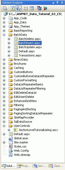 ASP.NET-pagina's toevoegen voor de SqlDataSource-Related-tutorials