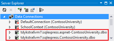 Nieuwe databases in Server Explorer