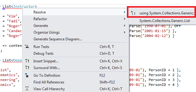 Oplossen met behulp van de instructie