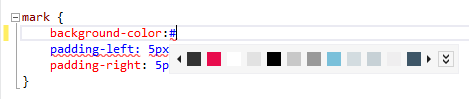 De CSS-kleurenkiezerbalk
