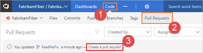 Een nieuw pull-verzoek maken in Azure Repos