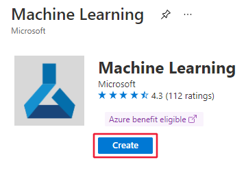 Schermopname van de pagina maken voor Azure Machine Learning.