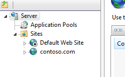 Image of F T P Request Filtering page displaying Edit Feature Settings in Actions pane.