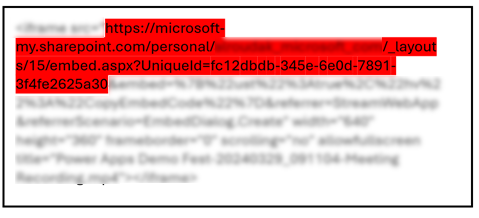 voorbeeld-URL insluiten