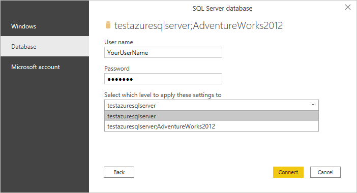 Azure SQL-databaseauthenticatie.