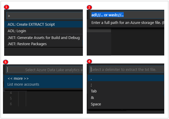 Proces voor het maken van een extractiescript